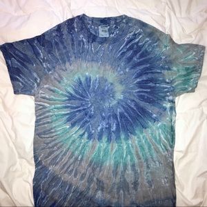 Blue tie dye T-shirt